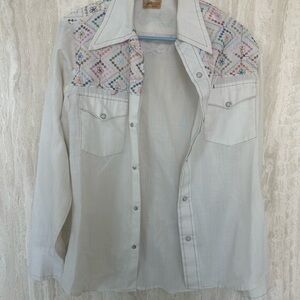 Vintage Embroidered Western Shirt